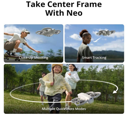 DJI Neo Fly More Combo, Mini Drone with 4K UHD Camera for Adults, 135g Self Flying Drone that Follows You, Palm Takeoff, Subject Tracking, QuickShots, Stabilized Video, with RC-N3 and 3 Batteries