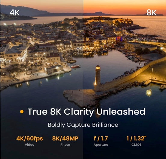 SKYROVER X1 Fly More Combo, Drone with Camera 4K for Adults, 8K Photo, Under 249g, 50000ft Transmission, 96-Min Flight Time with 3 Batteries