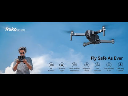 Ruko F11PRO Drone with Camera for Adults 4K UHD Camera 60 Mins Flight Time, (Black)
