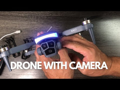 FAKJANK 23706b09 Drone with 1080P Camera Screen Remote Control,RGB LED Light FPV Drone Quadcopter for Adults Beginners,Headless Mode Altitude Hold Optical Flow Positioning,One Key Start/Land Foldable,3 Speed Modes